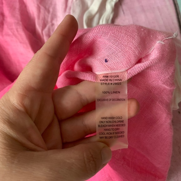 Beautiful 100% linen soft surroundings tunic top v neck - Picture 8 of 8